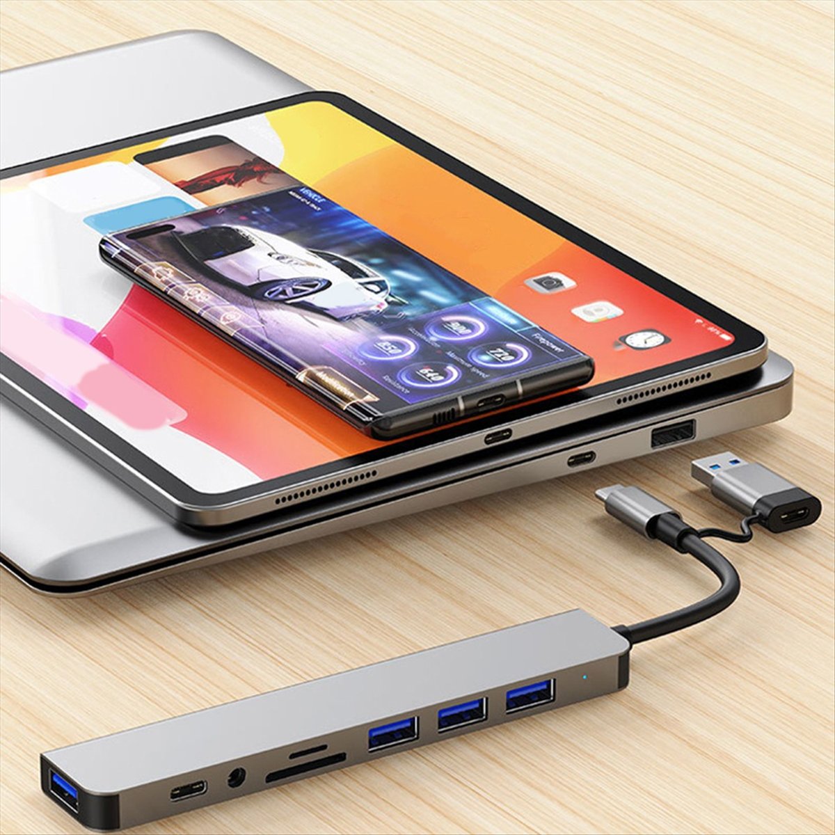 Docking Station Usb C - Friendly!8 in 2 USB +Type C