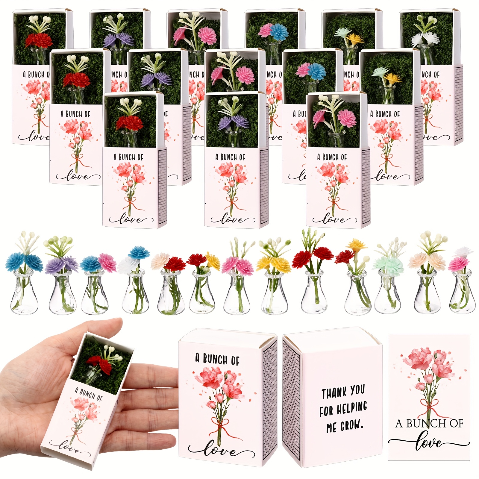 Office Tech Gifts - 50 Bulk Mini Bud Vase with