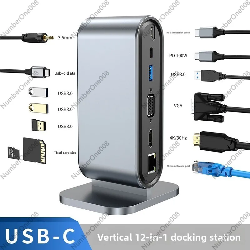 Docking Station Usb C - 12-Port Vertical USB Docking Station, 4K