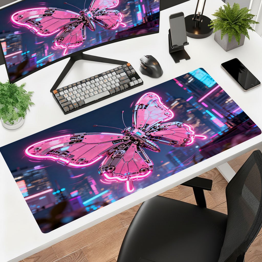Office And Tech - Brand Pink Tech Iron Art Mouse