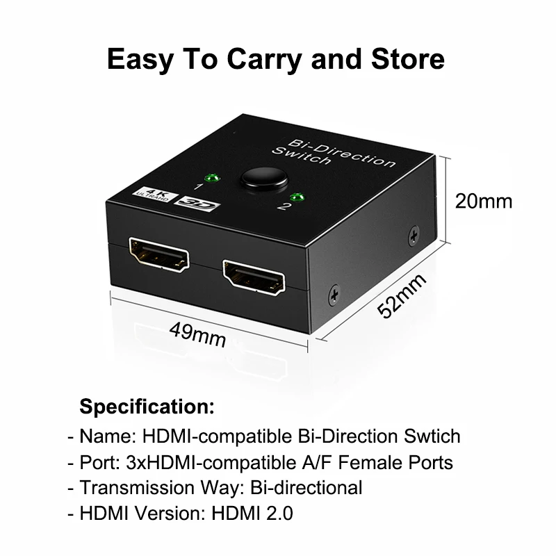 Bi Direction Switch HDTV 2.0 4 - Hdmi Matrix Switch recensione e prezzo
