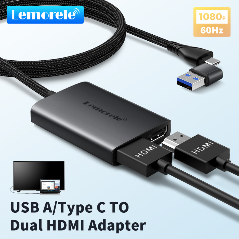 Lemorele Dual HDMI Adapter 4K  - Docking Station Usb C recensione e prezzo
