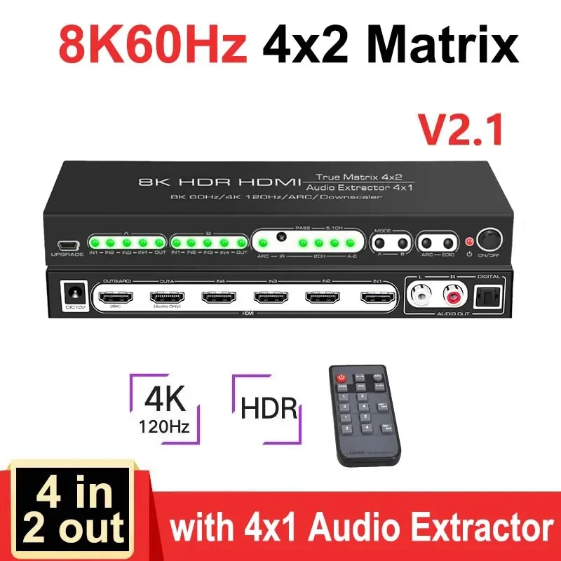 HDR10 ARC 8K 60Hz HDMI Matrix  - Hdmi Matrix Switch recensione e prezzo