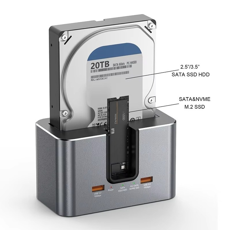 EE1 Custom All in One Dual Bay - Docking Station Usb C recensione e prezzo