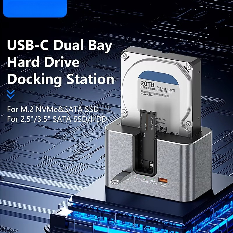 EE1 Custom All in One Dual Bay - Docking Station Usb C recensione e prezzo