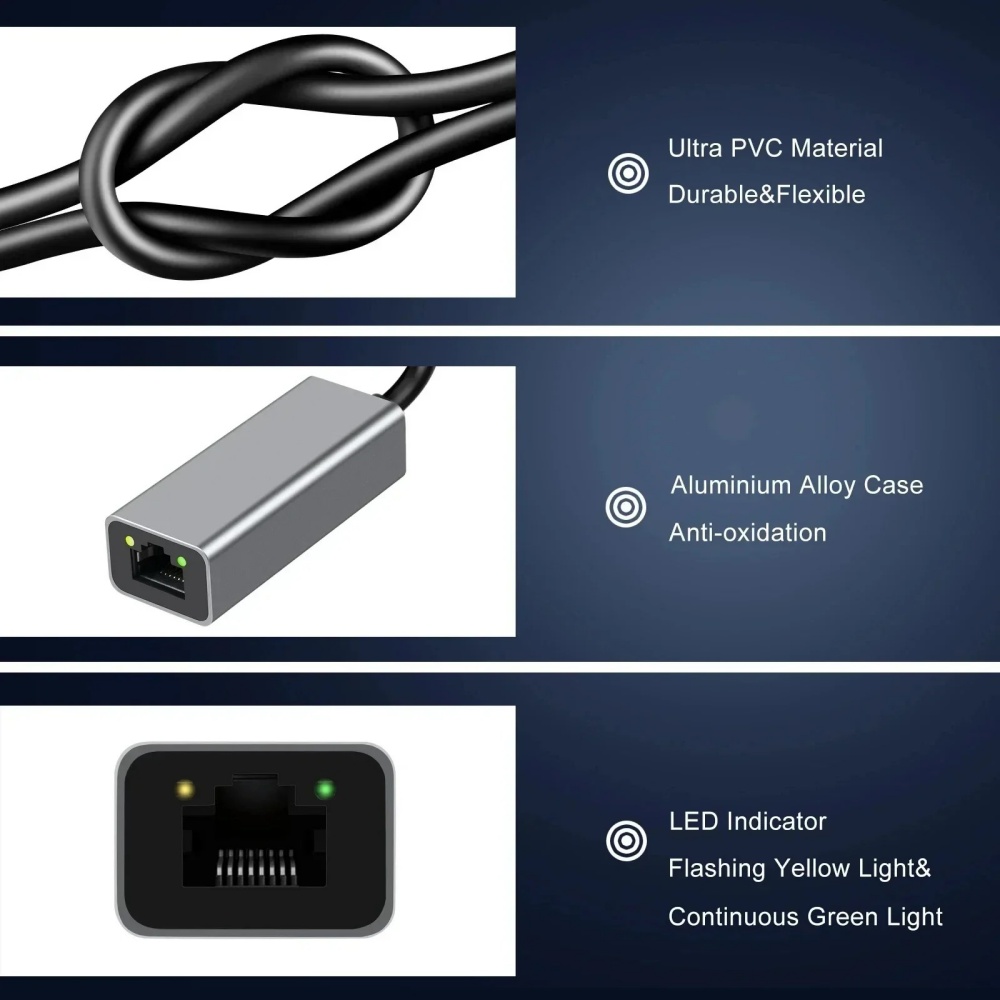 Type C Ethernet Adapter USB 3. - Gigabit Network Card recensione e prezzo