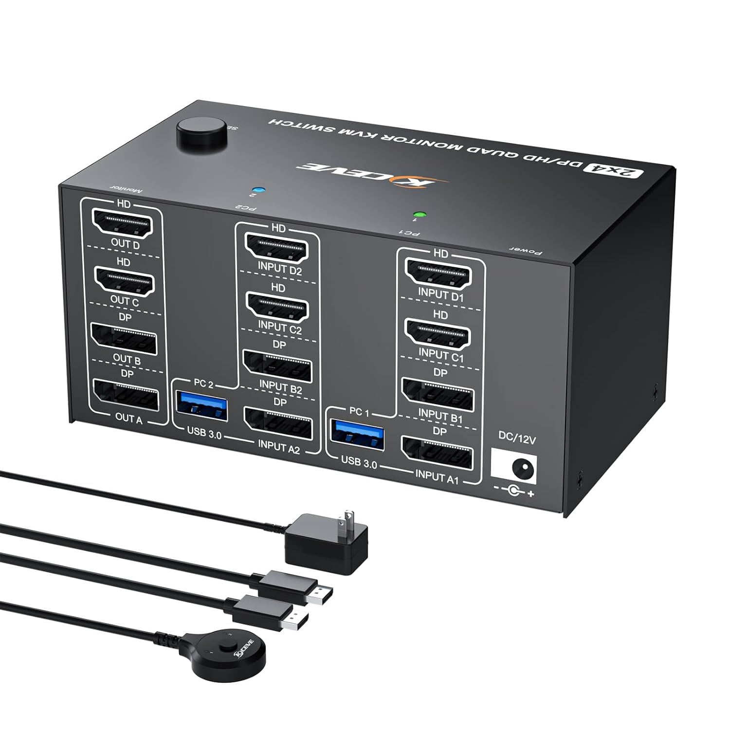 Quad Monitor KVM Switch 4 Moni - Hdmi Matrix Switch recensione e prezzo