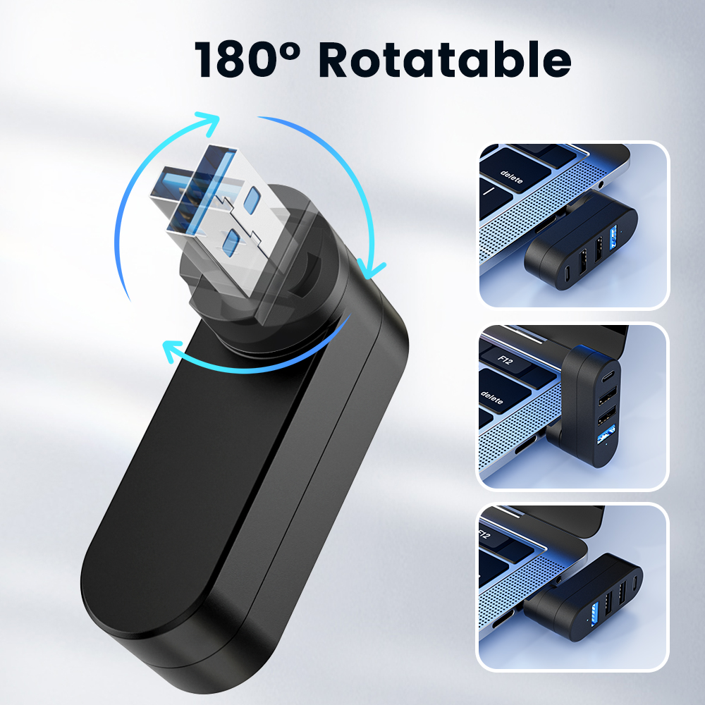 USB 3.0 Power Adapter 180° Rot - Docking Station Usb C recensione e prezzo