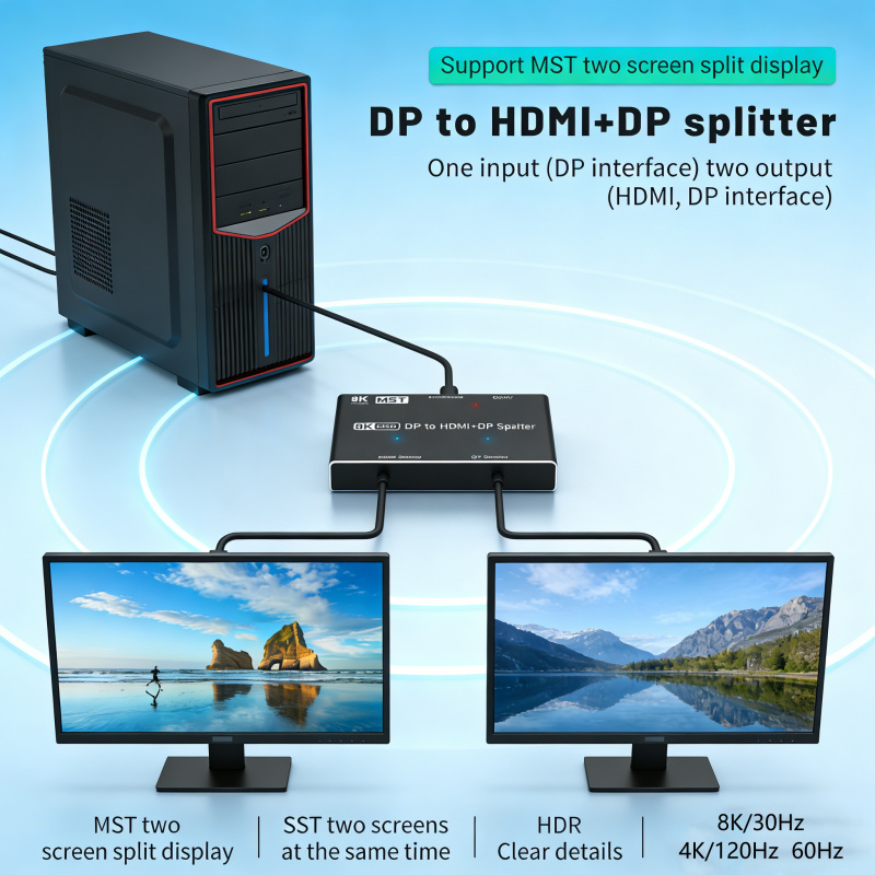 8K MST Displayport to HDMI Spl - Hdmi Matrix Switch recensione e prezzo