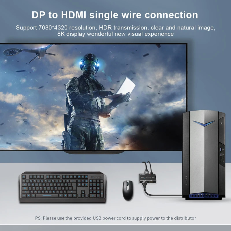 8K MST Displayport to HDMI Spl - Hdmi Matrix Switch recensione e prezzo