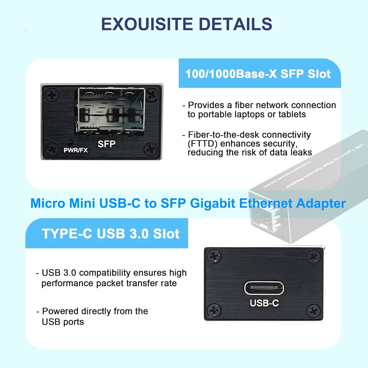 USB 3.0 to SFP Gigabit Etherne - Gigabit Network Card recensione e prezzo