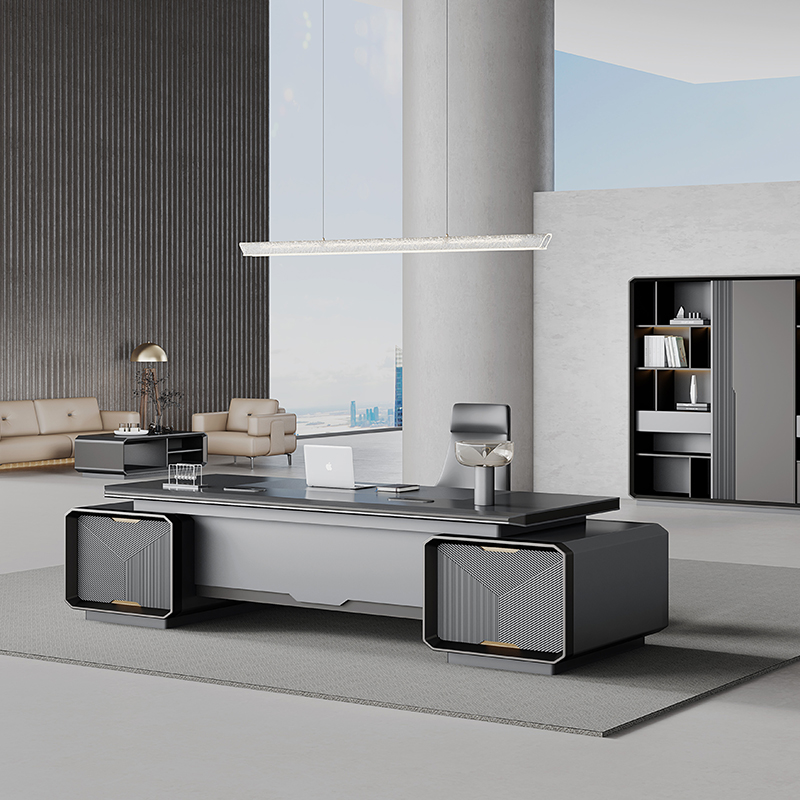 -Modern Luxury Wooden Desk Wor - Office Tech Design recensione e prezzo