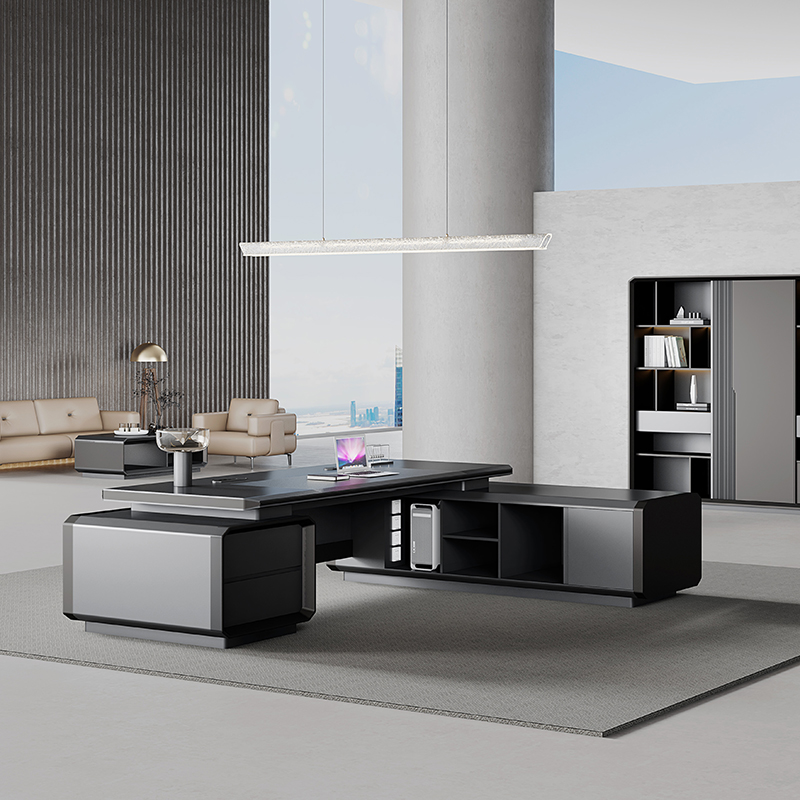 -Modern Luxury Wooden Desk Wor - Office Tech Design recensione e prezzo