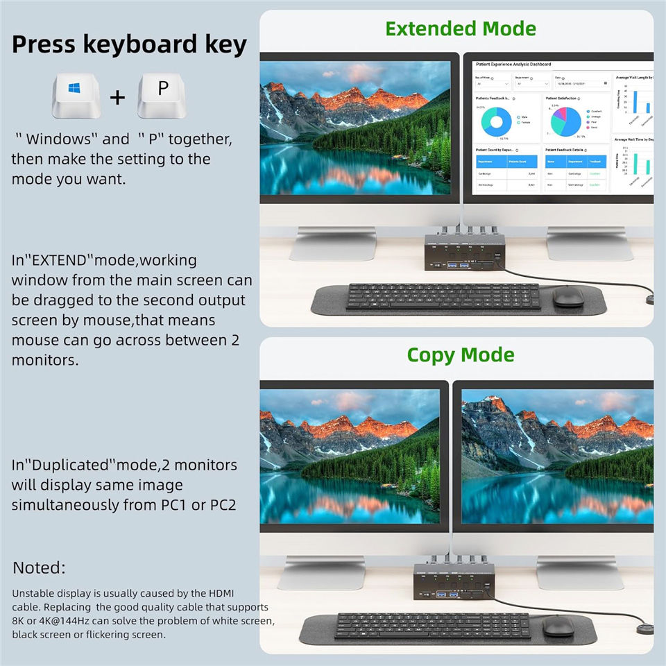 Navceker 8K KVM Switch HDMI 4  - Hdmi Matrix Switch recensione e prezzo