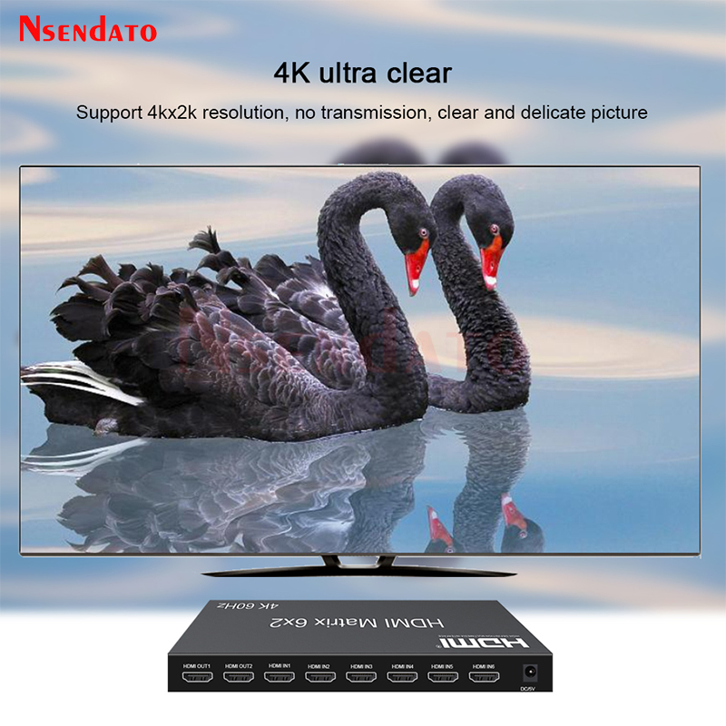 HDMI Matrix Switch 6x2 4k 60Hz - Hdmi Matrix Switch recensione e prezzo