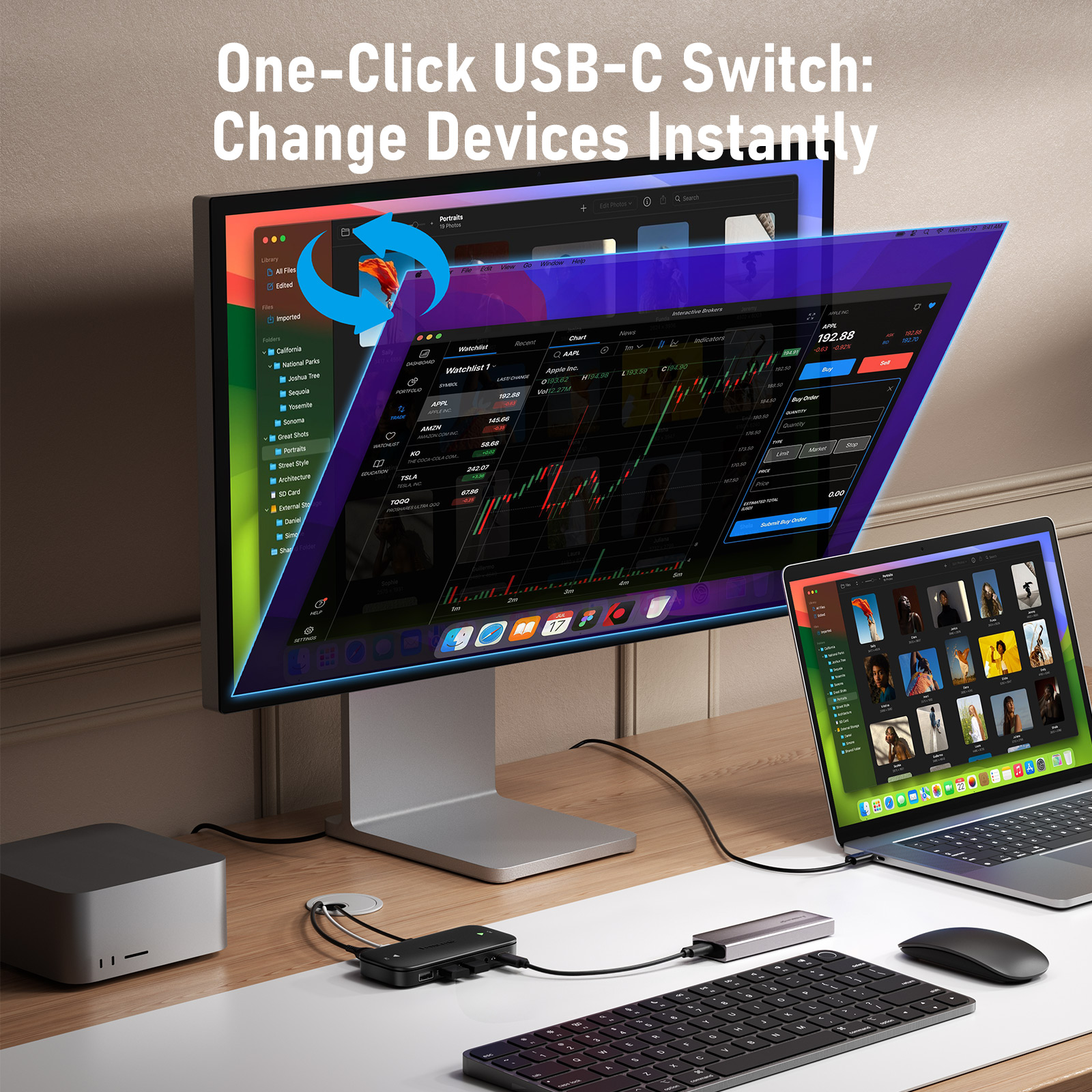 Lemorele USB-C KVM Switch 2 in - Hdmi Matrix Switch recensione e prezzo